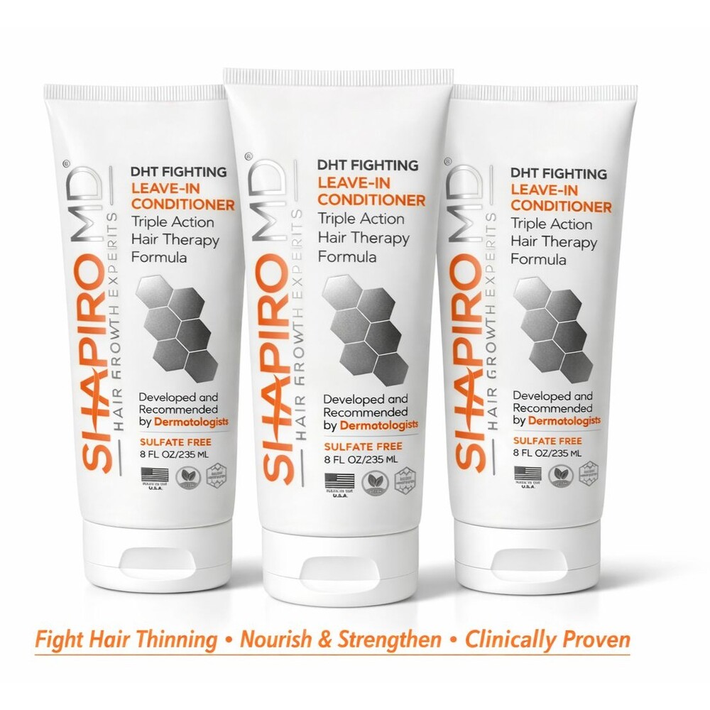 Shapiro MD DHT Fighting Leave‑In Conditioner 8oz Sulfate‑Free Vegan